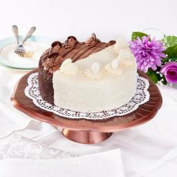 Old Dutch Antique Copper Lily Pad Cake Stand, 12.5 in. Aluminum Dessert Server thumbnail 2