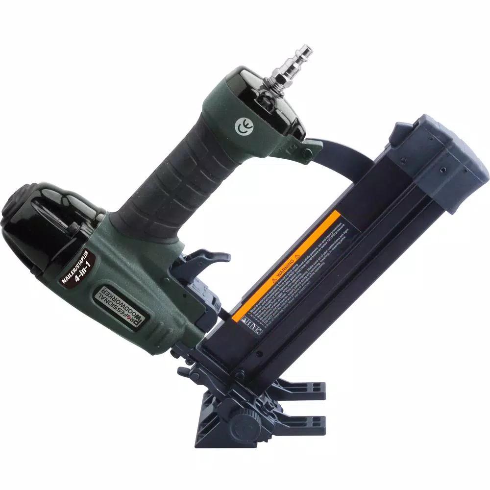 Professional Woodworker 4-in-1 18-Gauge Combo Flooring Nailer and Stapler