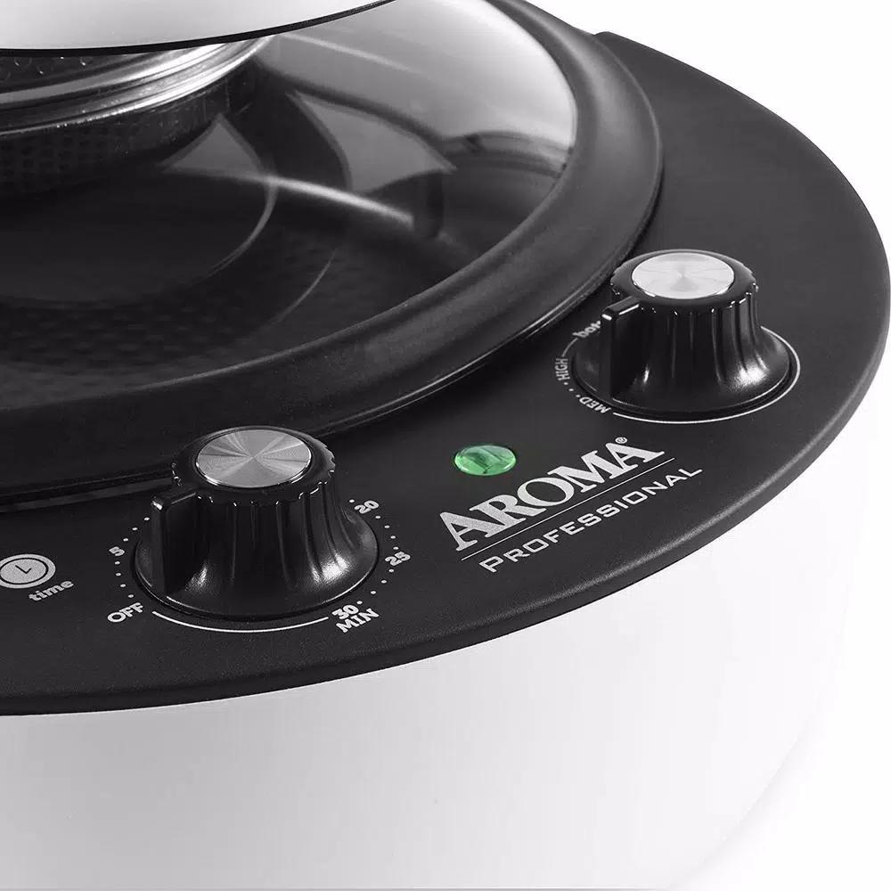 Aroma 4.7 Qt. Black Electric Air Fryer Multi-Cooker