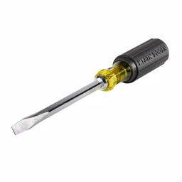 Klein Tools 5/16 in. Flat Head Screwdriver with 6 in. Square Shank and Cushion Grip Handle thumbnail 4