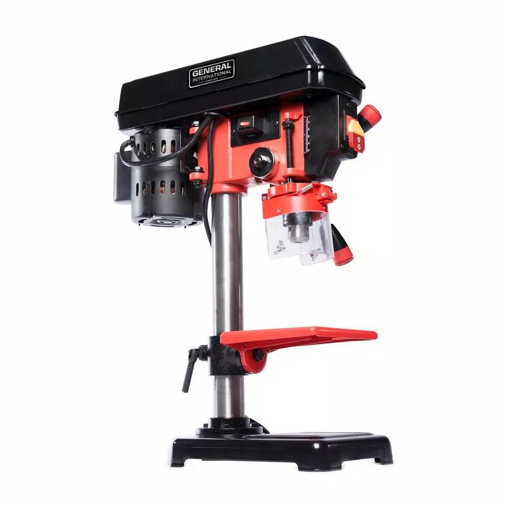 General International 8 in. Drill Press with 5-Speed Variable Speed and Laser Guide System
