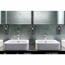 Alpine Industries Aspen Commercial 16 oz. Manual Foam Soap Dispenser, Gray/Black Refillable Wall Mount thumbnail 7