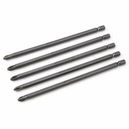 STARK USA Stark 6 in. Phillips Screwdriver Bit Set, Extra-Long Magnetic S2 Steel Bits, 1/4 in. Hex Shank (5-Pack) thumbnail 1