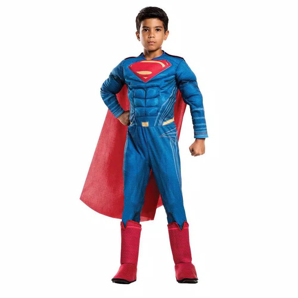 DC Comics Justice League Superman Deluxe Kids Halloween Costume - Large Boys