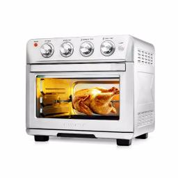 Ovente 1700W Stainless Steel Multi-Function Air Fryer Rotisserie Convection Oven & Dehydrator, 25L thumbnail 9