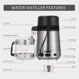 VIVOHOME 16-Cup Water Distiller Machine, 304 Stainless Steel Purifier with Carbon Filter thumbnail 7