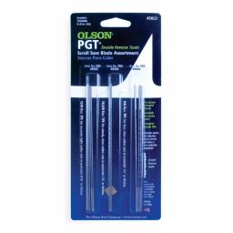 Olson Saw 5 in. Plain End Precision Ground Scroll Saw Blade Assortment, 18-Piece High Carbon Steel Set thumbnail 1