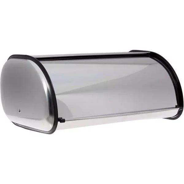Unbranded Stainless Steel Bread Box, Large Capacity Brushed Metal Bread Storage Holder for Kitchen Countertop