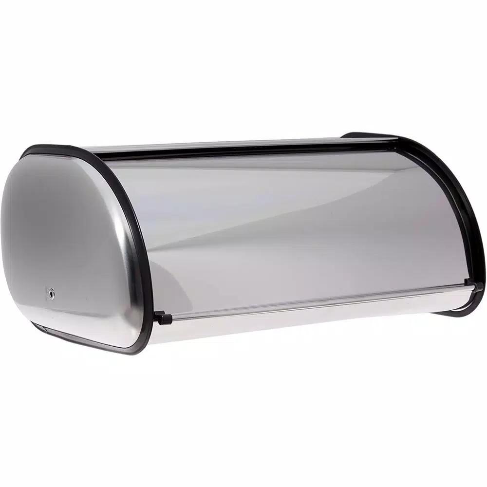 Unbranded Stainless Steel Bread Box, Large Capacity Brushed Metal Bread Storage Holder for Kitchen Countertop