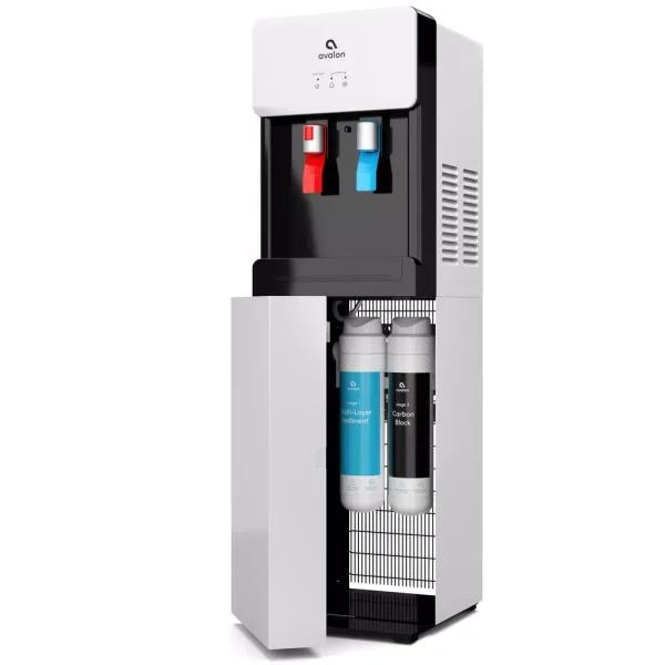 Avalon Self-Cleaning Bottleless Water Cooler Dispenser with Hot & Cold Water, White