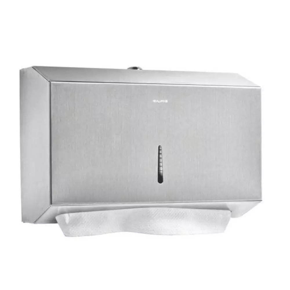 Alpine Industries Stainless Steel Brushed C-Fold and Multi-Fold Paper Towel Dispenser