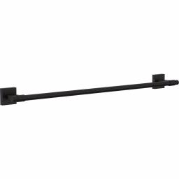 Franklin Brass Maxted 24 in. Single Towel Bar, Matte Black Modern Wall Mounted Bathroom Hardware thumbnail 1