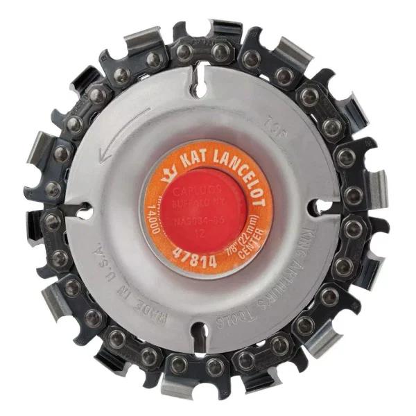 King Arthur's Tools Lancelot 4 in. 14-Teeth Steel Chainsaw Blade for Woodcarving and Angle Grinders