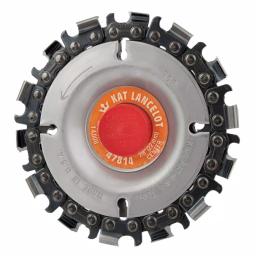 King Arthur's Tools Lancelot 4 in. 14-Teeth Steel Chainsaw Blade for Woodcarving and Angle Grinders thumbnail 1