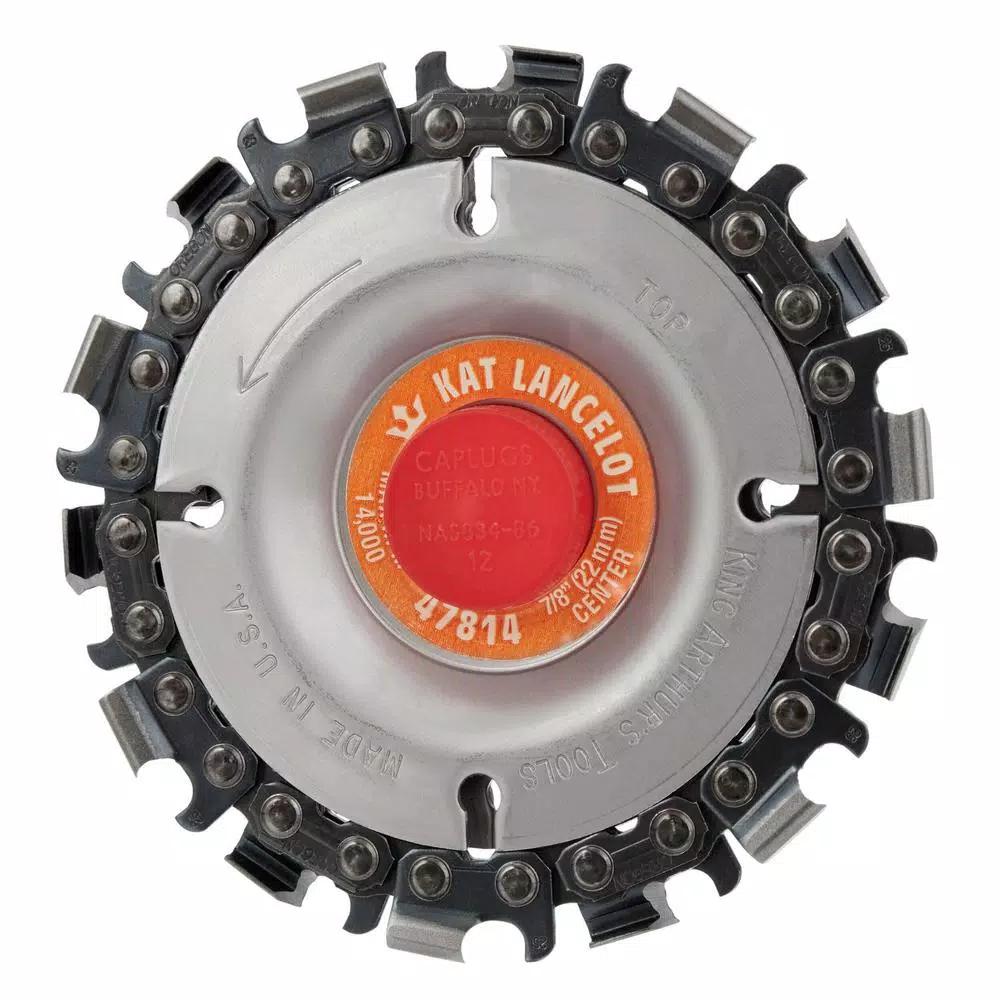 King Arthur's Tools Lancelot 4 in. 14-Teeth Steel Chainsaw Blade for Woodcarving and Angle Grinders