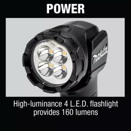 Makita 18V LXT Cordless LED Flashlight, 160 Lumens, DML815B thumbnail 3