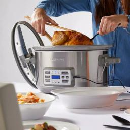 BLACK+DECKER 7 Qt. Stainless Steel Digital Slow Cooker with Temperature Probe and Sous-Vide Function thumbnail 5