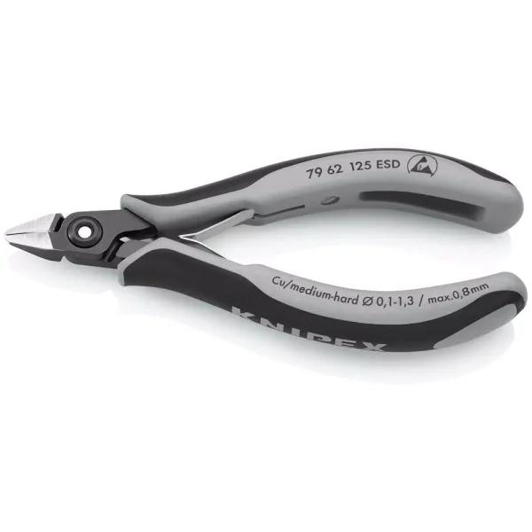 KNIPEX 5 in. Precision Electronics Diagonal Cutters with ESD Handles
