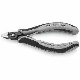 KNIPEX 5 in. Precision Electronics Diagonal Cutters with ESD Handles thumbnail 1