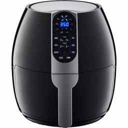 GoWISE USA 5.0 Qt. Black Electric Air Fryer with 8 Presets and Recipe Book thumbnail 1