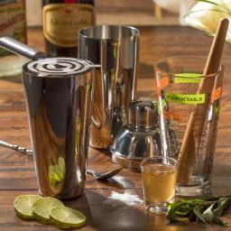 Libbey Mixologist 9-Piece Cool Cocktails Set with Mixing Glass and Recipes thumbnail 3