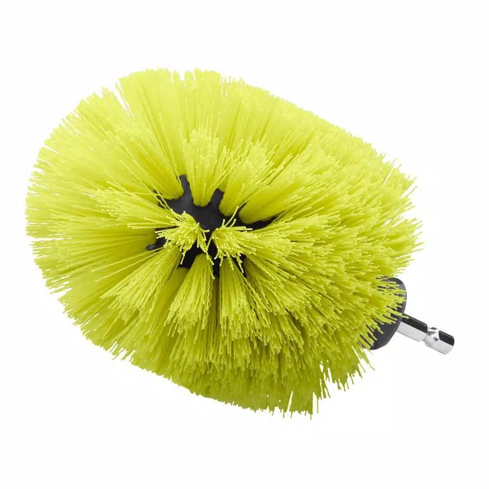 RYOBI 4-Piece Multi-Purpose Cleaning Accessory Kit with Hex Shank Brushes