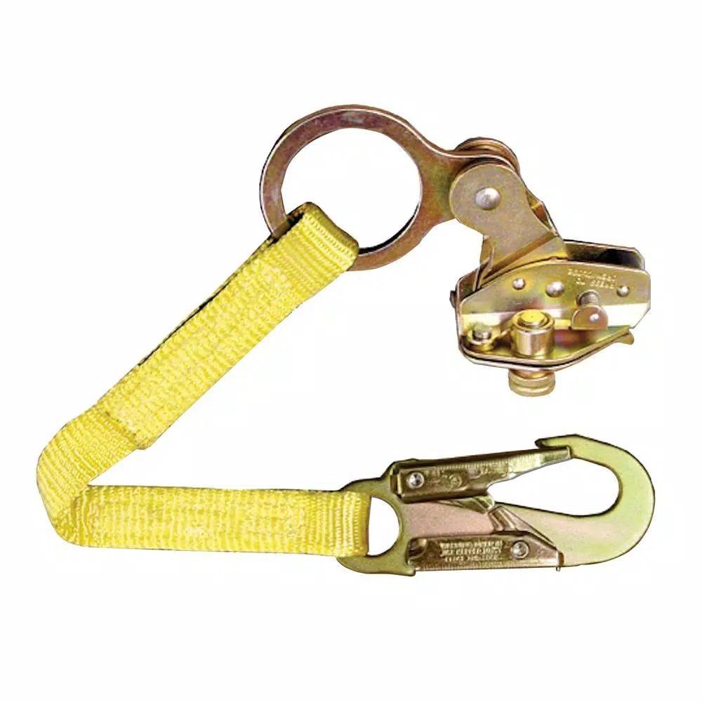 Guardian Fall Protection Removable Rope Grab with 18 in. Extension Lanyard