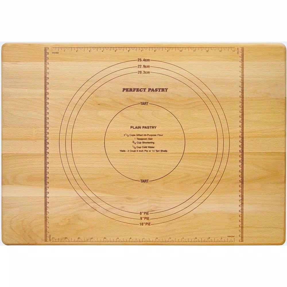 Catskill Craftsmen Perfect Pastry Reversible Wooden Cutting Board, Solid Hardwood Edge Grain