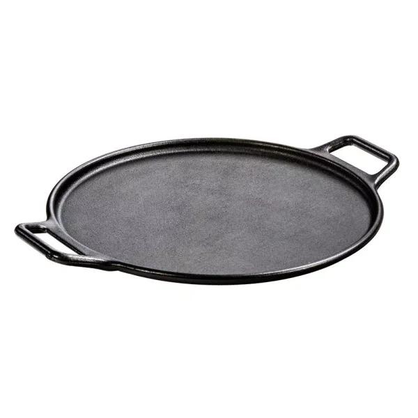 Lodge 14 in. Cast Iron Pizza Baking Pan with Loop Handles