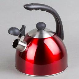 Creative Home Rhapsody 8.4-Cup Cranberry Stainless Steel Stovetop Tea Kettle with Whistle thumbnail 2