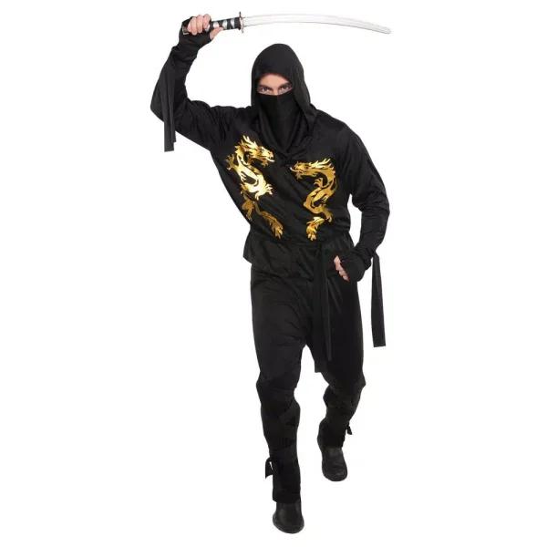 Amscan Black Dragon Ninja Adult Halloween Costume - Men's One Size