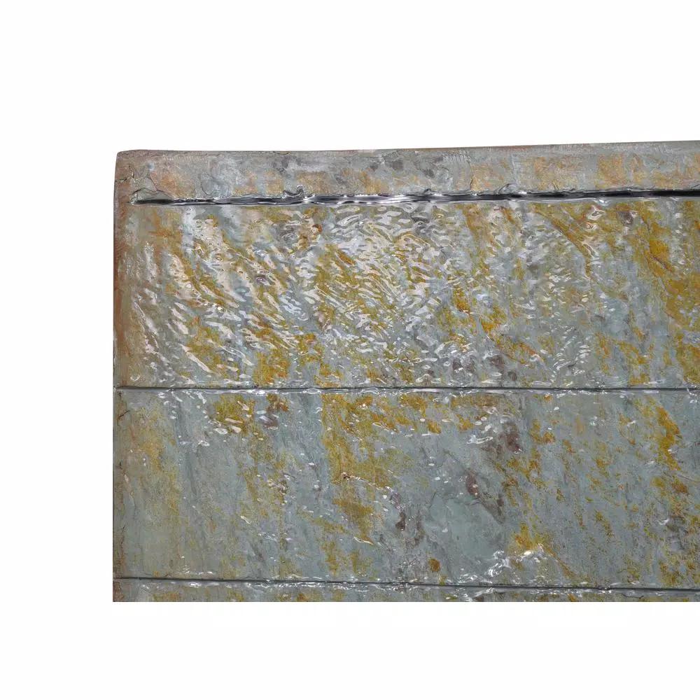 Kenroy Home Stream Resin and Slate Floor and Wall Water Fountain with LED Light