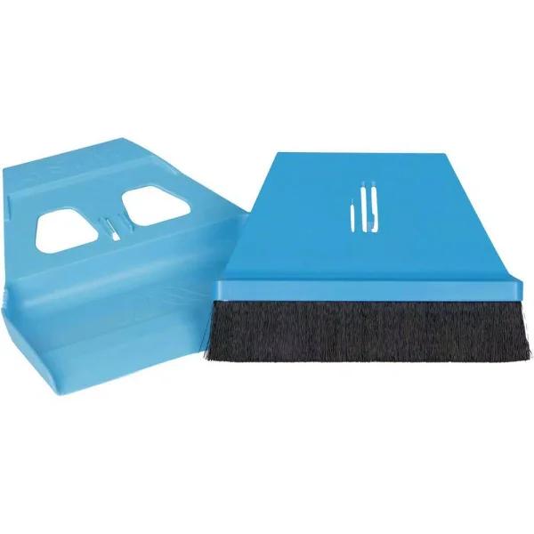 WISP miniWISP 6 in. Blue Whisk Broom and 7 in. Plastic Dustpan Set with Electrostatic Bristle Seal Technology