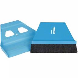 WISP miniWISP 6 in. Blue Whisk Broom and 7 in. Plastic Dustpan Set with Electrostatic Bristle Seal Technology thumbnail 1