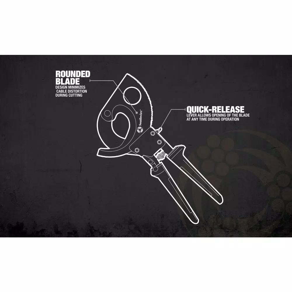 Southwire CCPR400 Heavy-Duty Compact Ratcheting Cable Cutters