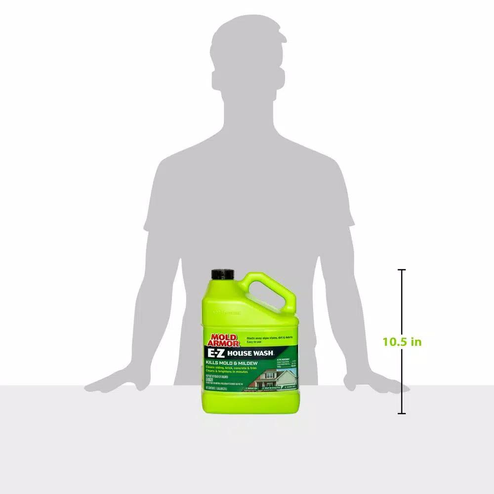 Mold Armor E-Z House Wash 1 Gal. Mold and Mildew Remover, Bleach-Based Outdoor Cleaner