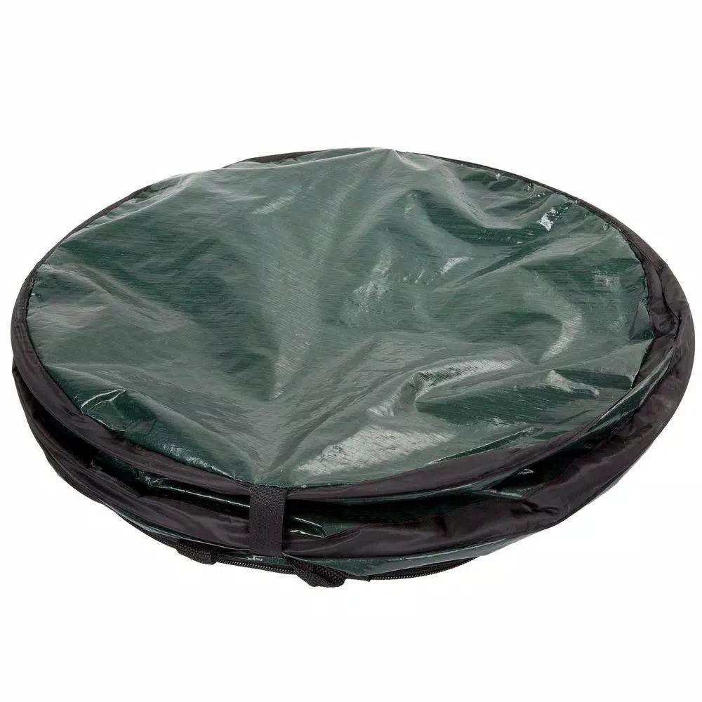 Wakeman Outdoors 33 Gal. Collapsible Camping Trash Bin, Green