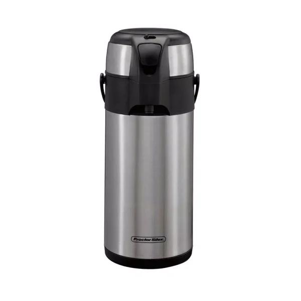 Proctor Silex 12.6-Cup Stainless Steel Airpot Coffee Urn, 3L Vacuum Insulated Beverage Server