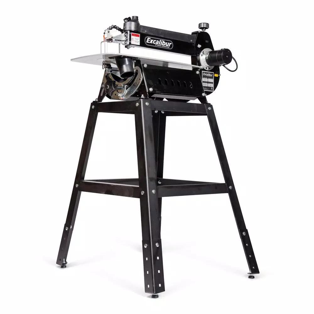 Excalibur 21 in. Tilting Head Scroll Saw with Stand and Foot Switch, 120V