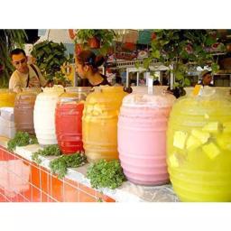 LavoHome 5 Gallon Vitrolero Aguas Frescas Beverage Dispenser with Lid, Clear Plastic thumbnail 6