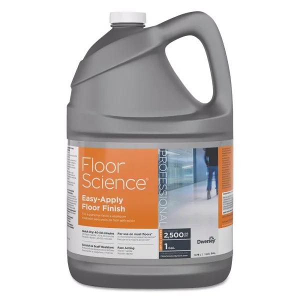 Diversey Floor Science Easy Apply Floor Finish, Ammonia Scent, 1 Gallon (4-Pack)