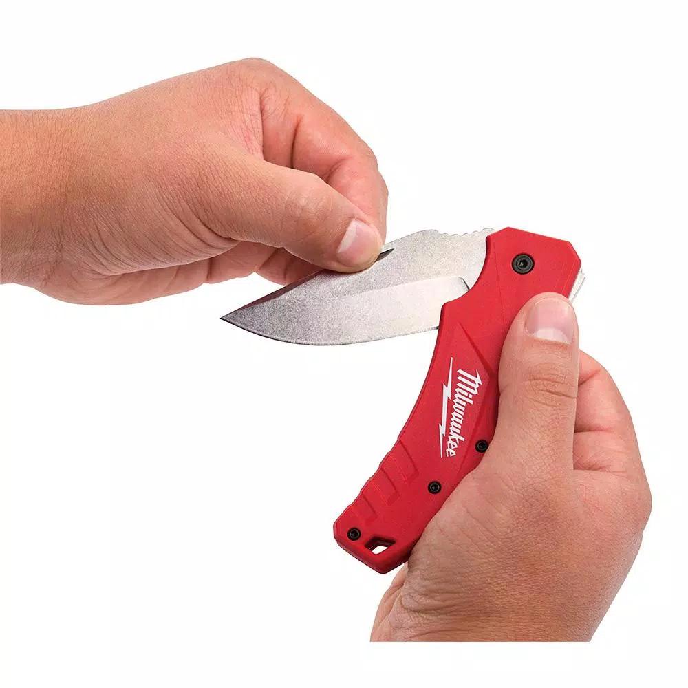 Milwaukee 3 in. Lockback Pocket Knife with Stainless Steel Blade
