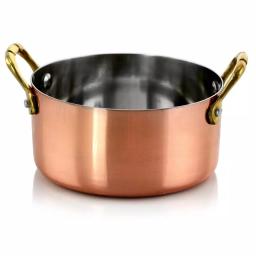 Gibson Home Rembrandt 0.5 qt. Round Stainless Steel Mini Dutch Oven in Copper, 6-Pack thumbnail 5