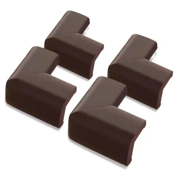 Dreambaby Foam Corner Protectors, Brown (4-Pack) - Furniture Edge Guards