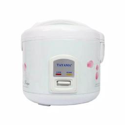 Tayama Cool Touch TRC-08 8-Cup White Rice Cooker with Steamer and Non-Stick Inner Pot thumbnail 1