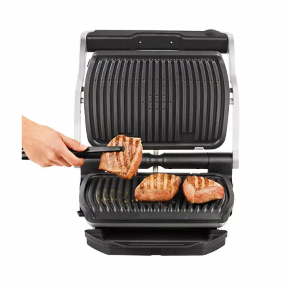 T-fal Optigrill 93 sq. in. Black Stainless Steel Non-Stick Indoor Countertop Grill