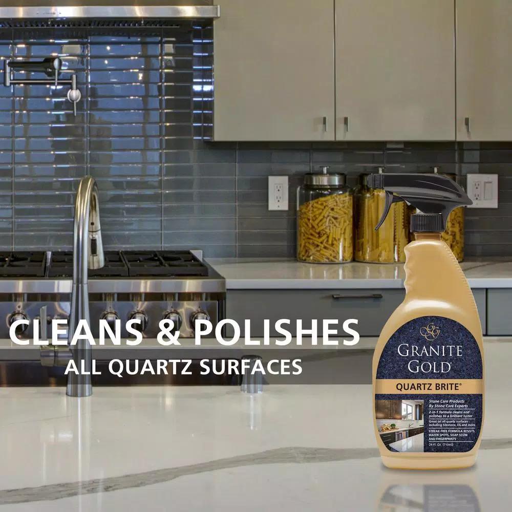 Granite Gold Quartz Brite Quartz Surface Cleaner and Polish, 24 oz
