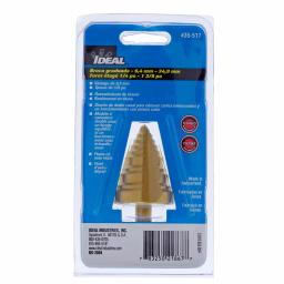 Ideal Titanium Nitride Coated Step Drill Bit, 1/4 in. to 1 3/8 in., 3/8 in. Shank thumbnail 2
