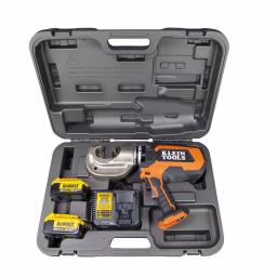 Klein Tools DeWALT 20V Cordless 12-Ton Battery-Operated Crimper Kit with Two 4 Ah Batteries, Charger, and Case thumbnail 6