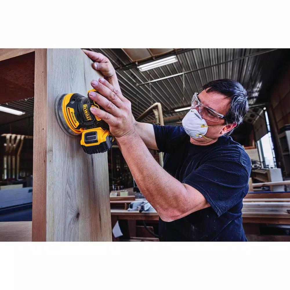 DEWALT 20V MAX XR Brushless 5 in. Cordless Random Orbital Sander Kit with 5.0 Ah Battery